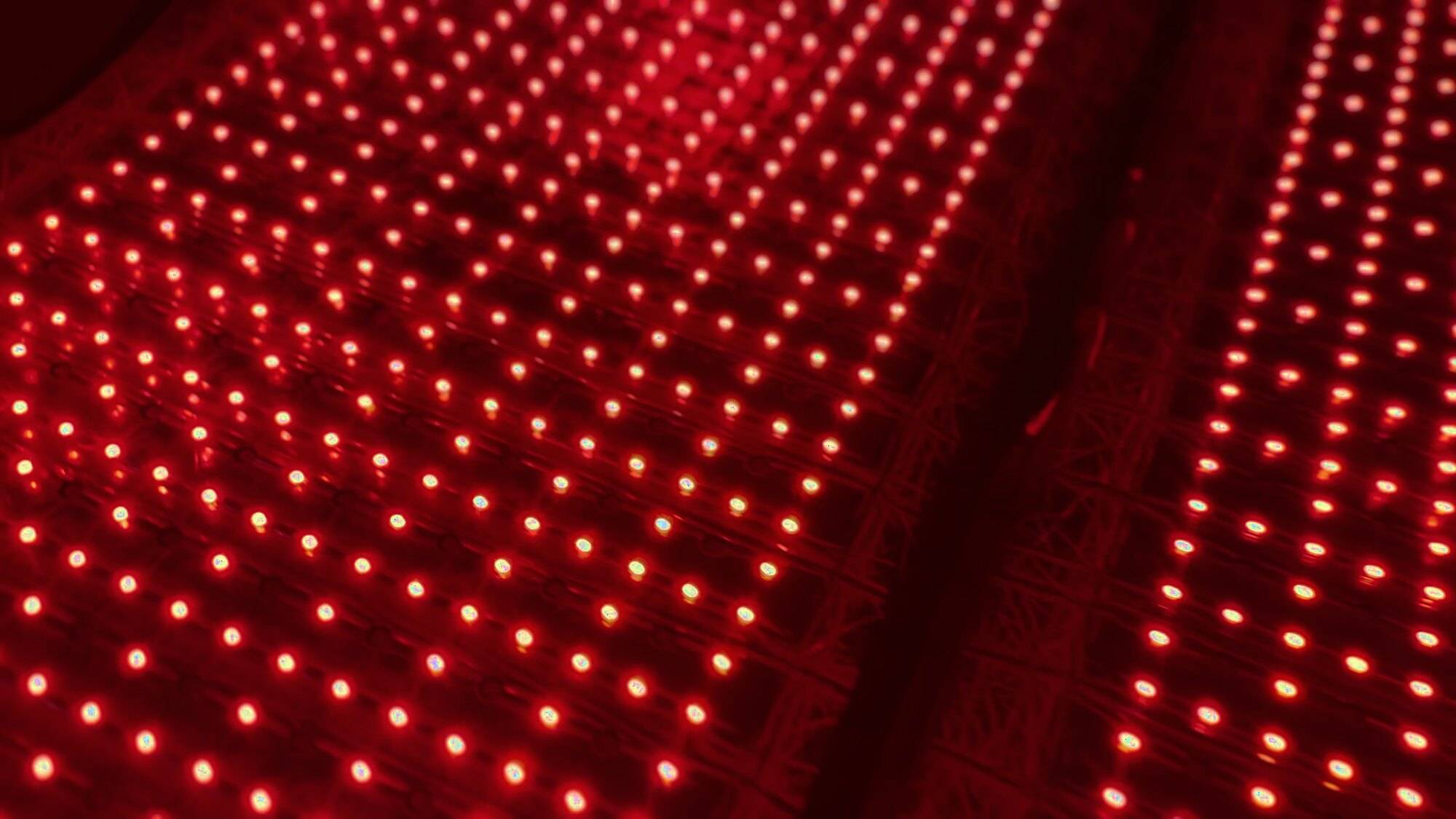 Close-up of the red LED pads of the Contour Light device